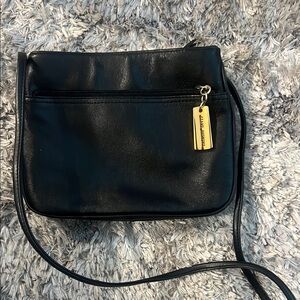 Giani Bernini Black Crossbody Bag with Gold Accent